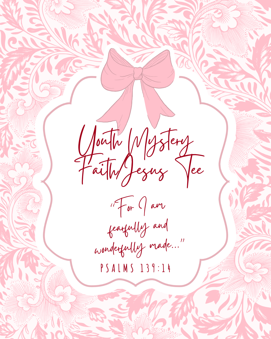 Youth Girl Faith/JESUS - 2 Mystery Tee - Gildan