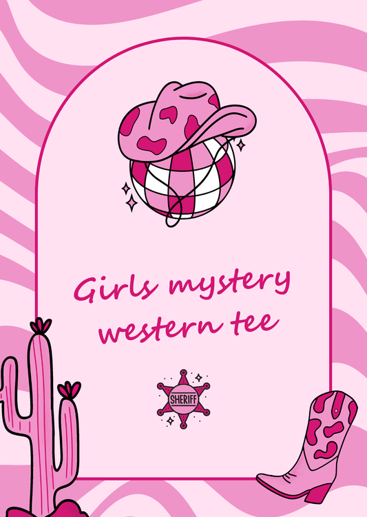 Youth Girl Western- 2 Mystery Tee - Gildan