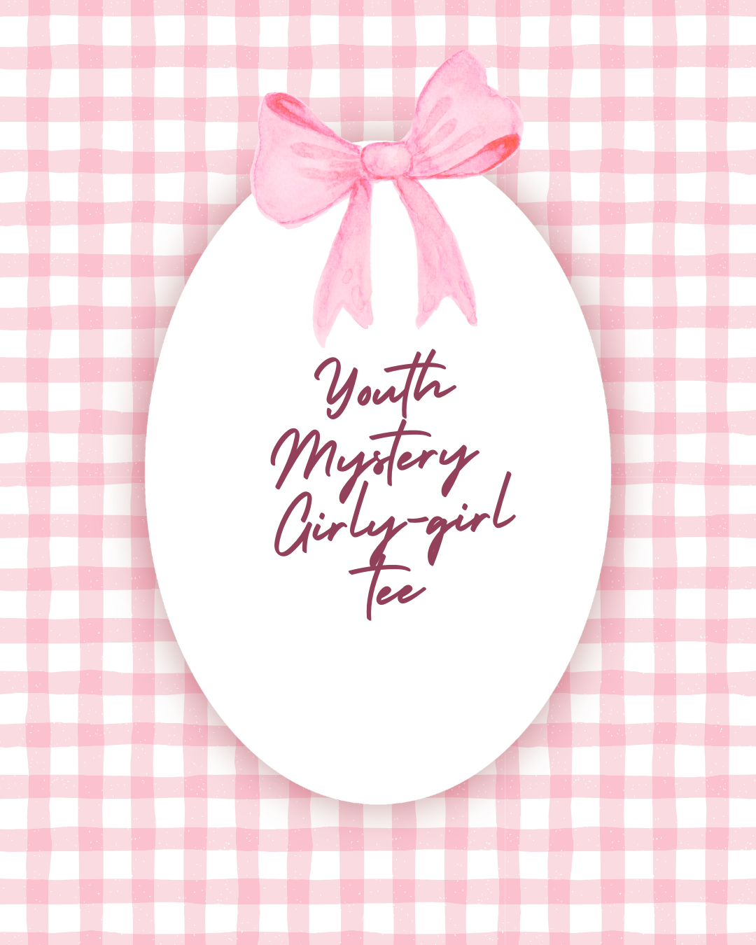 Youth Girly Girl/Bow- 2 Mystery Tee - Gildan