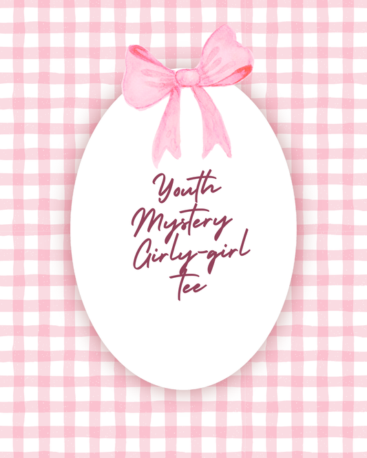 Youth Girly Girl/Bow- 2 Mystery Tee - Gildan