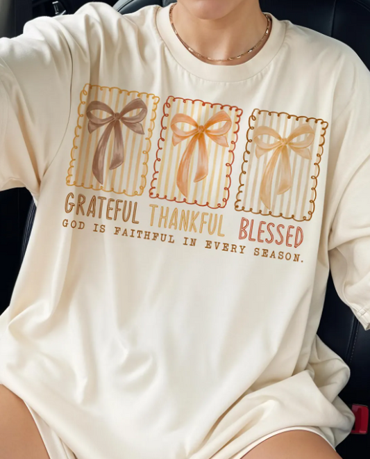 Grateful -Thankful- Blesssed COMFORT COLORS